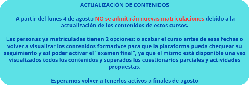 Aviso suspensión temporal